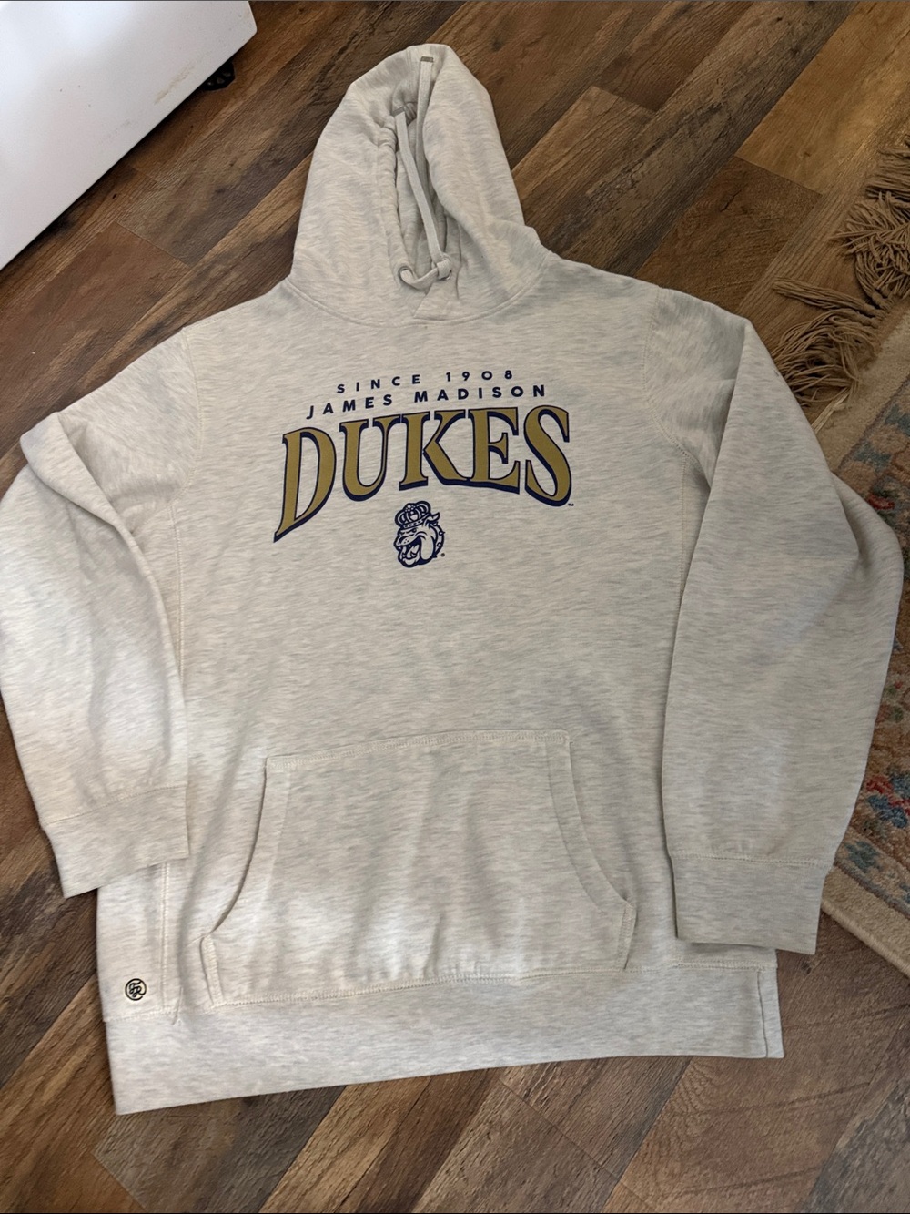 Fall Rush Duke cream color Hoodie with Duke logo on front